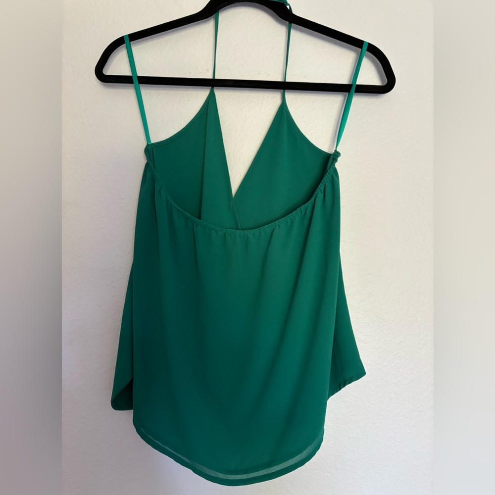 Naked Zebra Green Cross Over Halter Top Size Medium - Picture 2 of 4